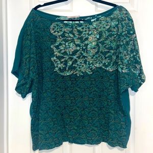 Anthropologie Language Brand boho wide sleeve SZ L